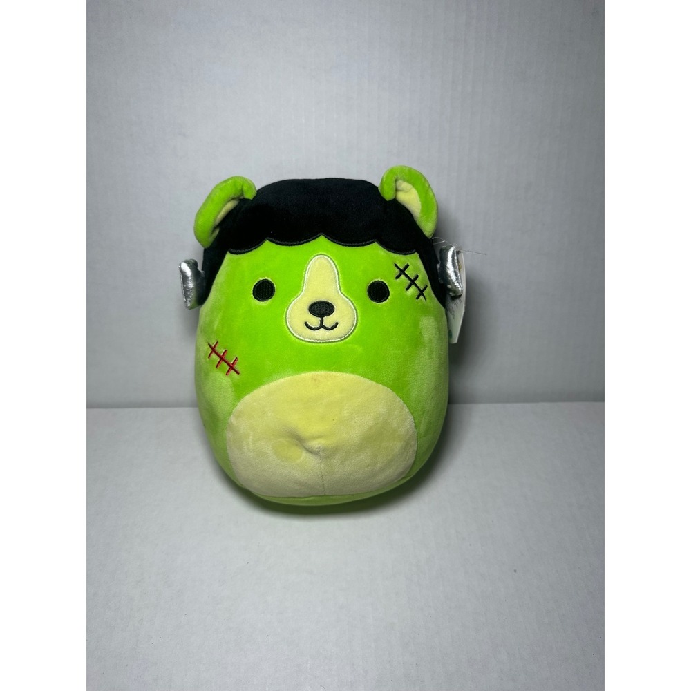 Squishmallows Frankenstein Bear Lenora Halloween Plush 8 inch Neon Green Monster